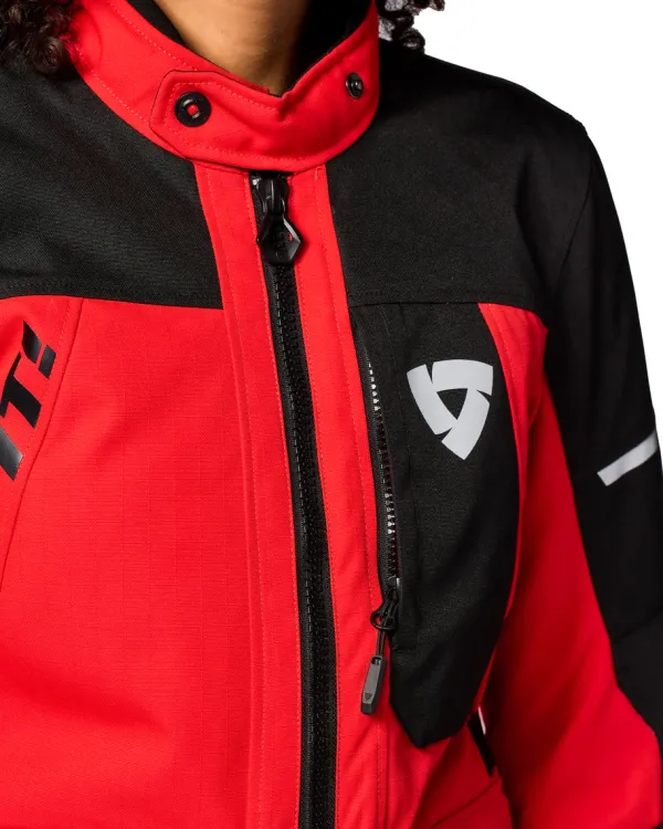 REV'IT Motorjassen-Convergent H2O Ladies Motorjas Red/Black