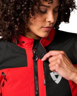 REV'IT Motorjassen-Convergent H2O Ladies Motorjas Red/Black