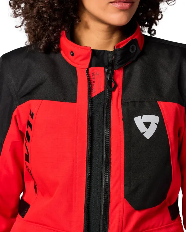 REV'IT Motorjassen-Convergent H2O Ladies Motorjas Red/Black