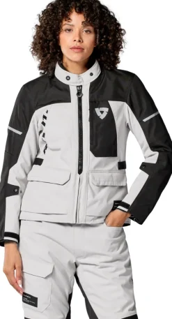 REV'IT Motorjassen-Convergent H2O Ladies Motorjas Silver/Black