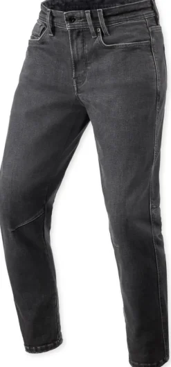 REV'IT Motorjeans-Detroit 3 Tapered Motorjeans Dark Black Stone