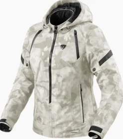 REV'IT Motorjassen-Flare 3 H2O Ladies Motorjas Camo Grey/White