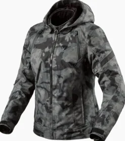 REV'IT Motorjassen-Flare 3 H2O Ladies Motorjas Camo Dark Grey