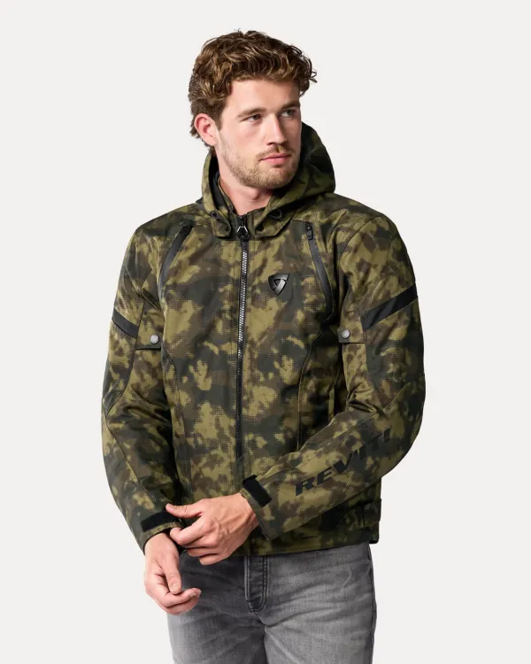 REV'IT Motorjassen-Fare 3 H2O otorja Cao Dark Green