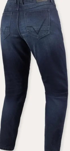 REV'IT Motorjeans-Harper Tapered Ladies Motorjeans Dark Blue Used