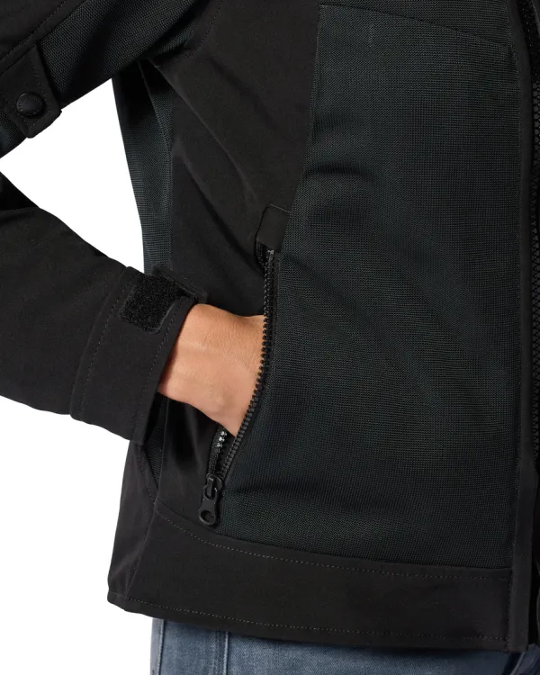 REV'IT Motorjassen-Highcrest H2O Ladies Motorjas Black