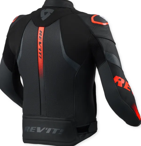 REV'IT Motorjassen-Hyperspeed 3 Air Motorjas Black/Neon Red