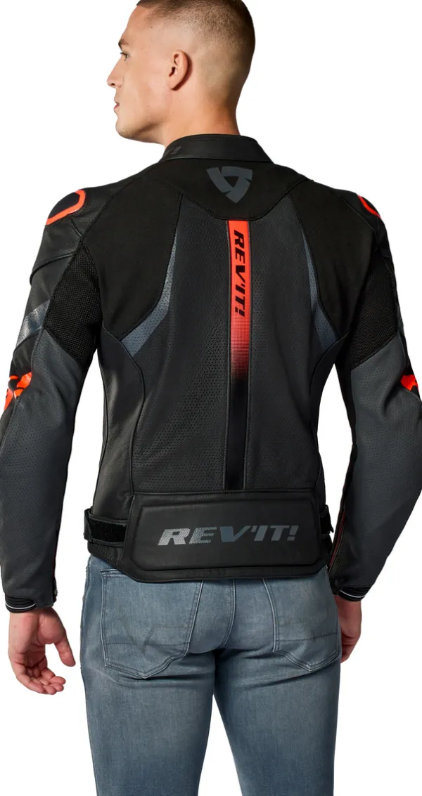 REV'IT Motorjassen-Hyperspeed 3 Air Motorjas Black/Neon Red