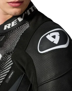 REV'IT Motorjassen-Hyperspeed 3 Air Motorjas Black/White
