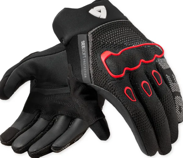 REV'IT Motorhandschoenen-Hyperpeed 3 Gove Back/Neon Red