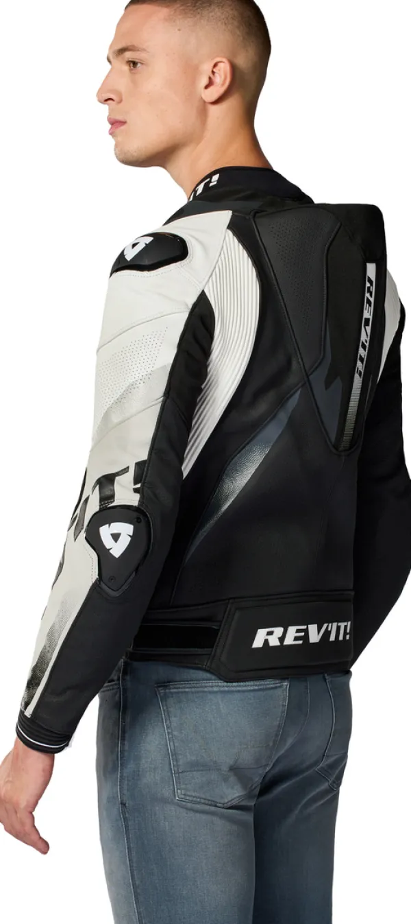 REV'IT Motorjassen-Hyperspeed 3 Pro Motorjas Black/White