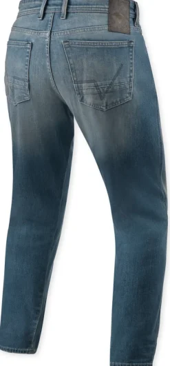 REV'IT Motorjeans-Keegan Tapered Motorjeans Medium Blue Vintage