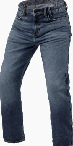 REV'IT Motorjeans-Lombard 3 RF Motorjeans Medium Blue Stone