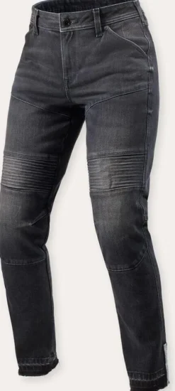 REV'IT Motorjeans-Moto 2 Slim Ladies Motorjeans Dark Black Stone