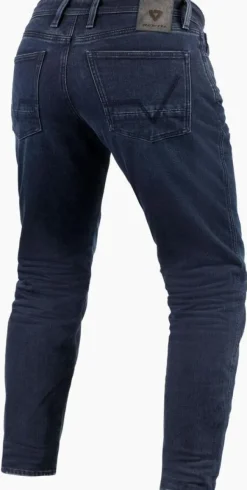 REV'IT Motorjeans-Ortes TF Motorjeans Dark Blue/Black used