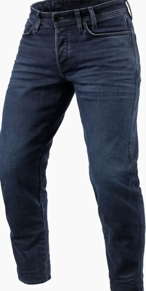 REV'IT Motorjeans-Ortes TF Motorjeans Dark Blue/Black used