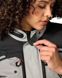 REV'IT Motorjassen-Outback 5 H2O Ladies Motorjas Silver/Black