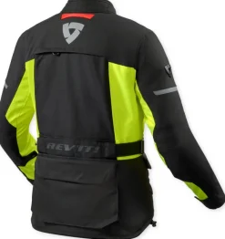 REV'IT Motorjassen-Outback 5 H2O Ladies Motorjas Black/Neon Yellow