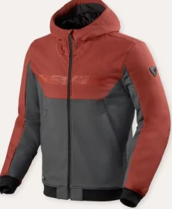 REV'IT Motorhoodies|Motorjassen-Paraboica 2 otorhoodie Burgundy Red/Grey