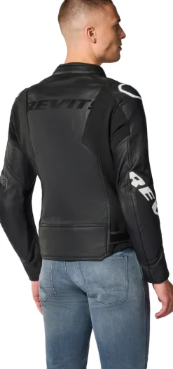 REV'IT Motorjassen-Quadratic Motorjas Black/White
