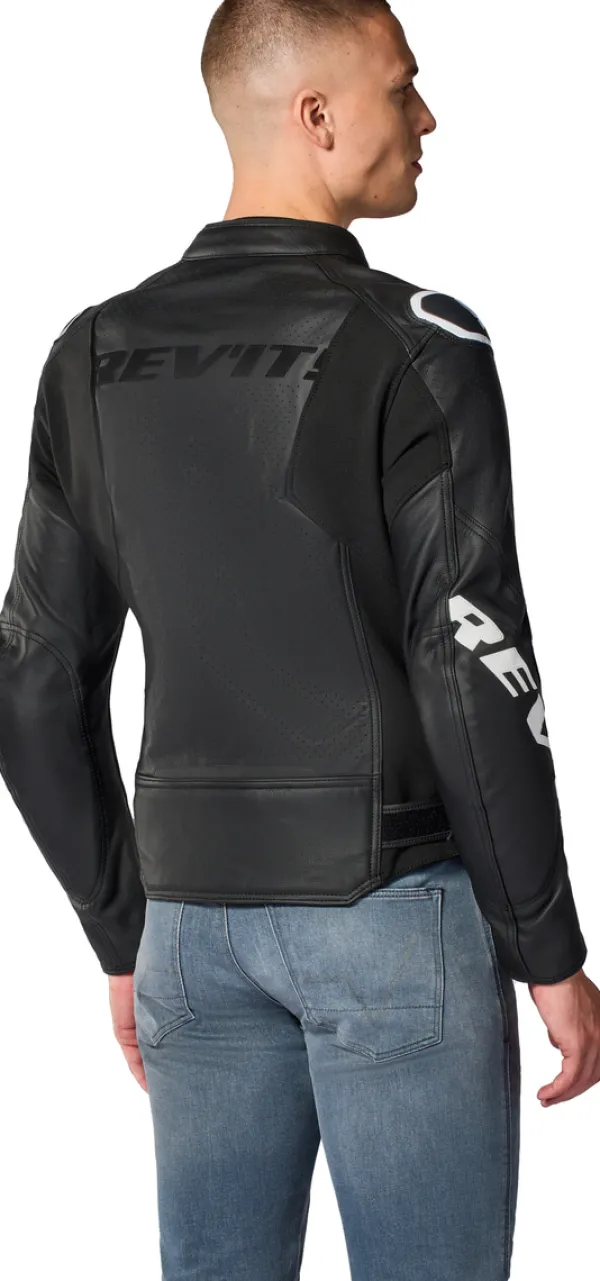 REV'IT Motorjassen-Quadratic Motorjas Black/White