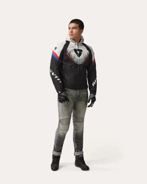 REV'IT Motorjassen-Quantu 3 H2O otorja Back/ight Grey