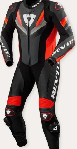 REV'IT Motorpakken-Quantum 3 One Piece Anthracite/Neon Red