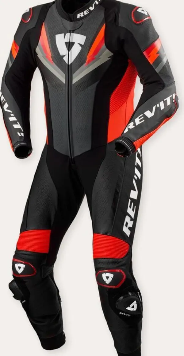 REV'IT Motorpakken-Quantum 3 One Piece Anthracite/Neon Red