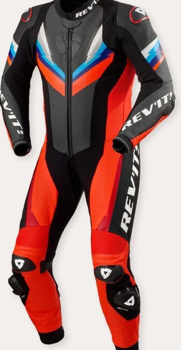 REV'IT Motorpakken-Quantum 3 One Piece Neon Red/Black