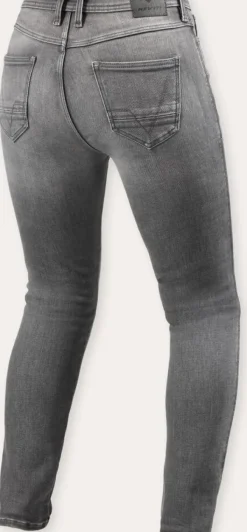 REV'IT Motorjeans-Shelby 3 Skinny Ladies Motorjeans Medium Grey Used