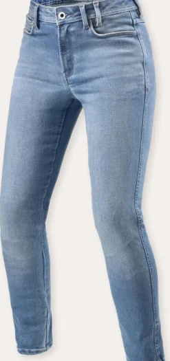 REV'IT Motorjeans-Shelby 3 Skinny Ladies Motorjeans Light Blue Vintage