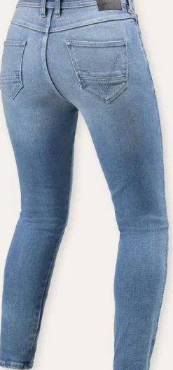 REV'IT Motorjeans-Shelby 3 Skinny Ladies Motorjeans Light Blue Vintage