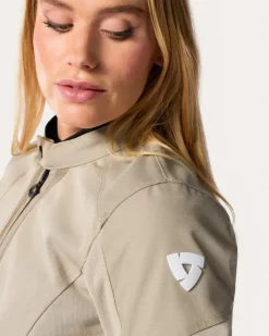 REV'IT Motorjassen-Torque 3 H2O Ladies Motorjas Sand/White
