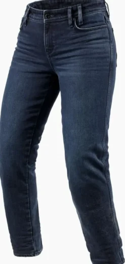 REV'IT Motorjeans-Violet Ladies BF Motorjeans Dark Blue/Black used