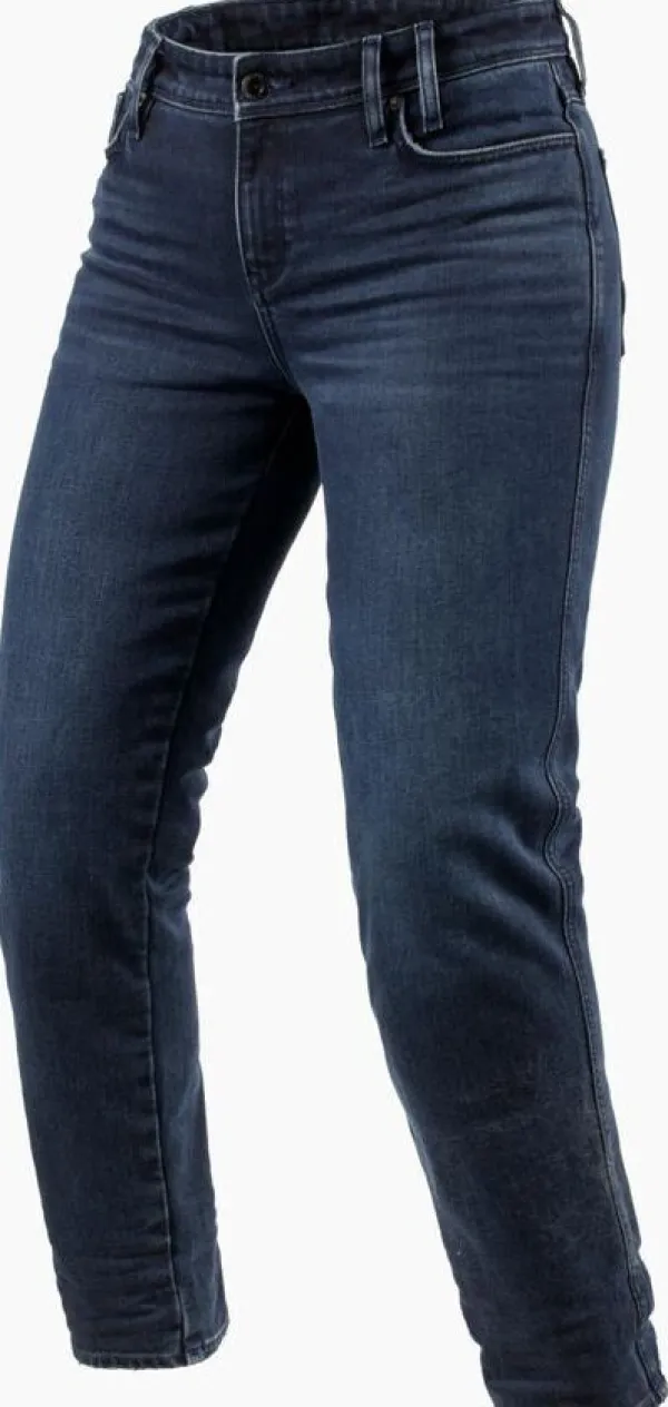 REV'IT Motorjeans-Violet Ladies BF Motorjeans Dark Blue/Black used