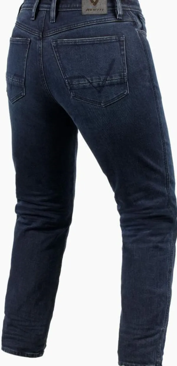 REV'IT Motorjeans-Violet Ladies BF Motorjeans Dark Blue/Black used