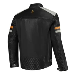 Rusty Stitches Motorjassen-Jari V2 otorja Back/ight Grey/Go 112