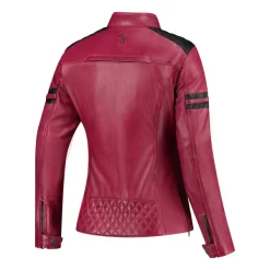 Rusty Stitches Motorjassen-Joyce V2 Ladies Motorjas Cherry/Black 505