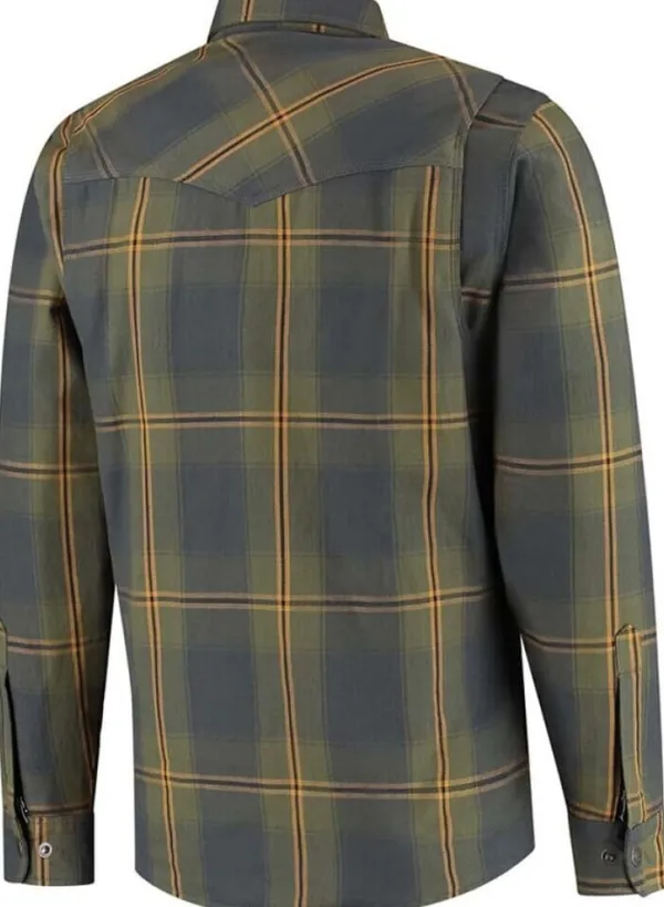 Rusty Stitches Motorjassen-Nei-25 otorja Bue-Green