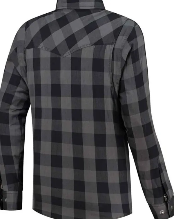 Rusty Stitches Motorjassen-Nei-25 otorja Grey-Back