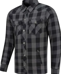 Rusty Stitches Motorjassen-Nei-25 otorja Grey-Back