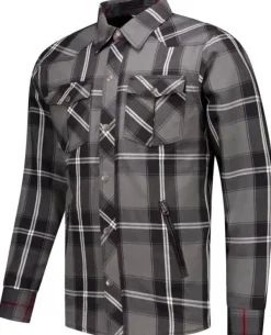 Rusty Stitches Motorjassen-Nei-25 otorja Grey-White-Back