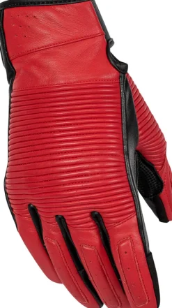 Rusty Stitches Motorhandschoenen-tea adie Gove Wine Red/Back