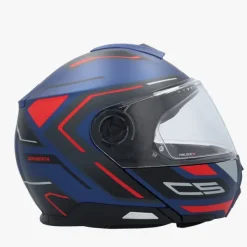 Schuberth Systeemhelmen|Helmen Met Zonnevizier-C5 Oega Bue/Red 531
