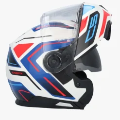 Schuberth Systeemhelmen|Helmen Met Zonnevizier-C5 Oega White/Bue 253