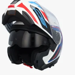 Schuberth Systeemhelmen|Helmen Met Zonnevizier-C5 Oega White/Bue 253