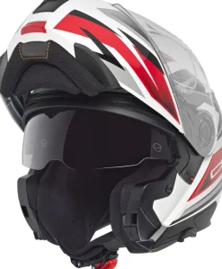 Schuberth Systeemhelmen|Helmen Met Zonnevizier-C5 Zenith White/Red 328