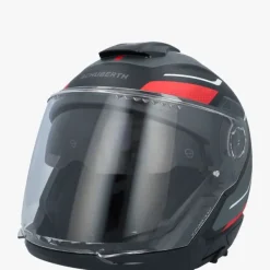 Schuberth Helmen Met Zonnevizier|Bluetooth Helmen-J2 iga Back/Red 183