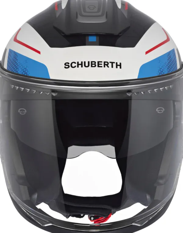 Schuberth Helmen Met Zonnevizier|Bluetooth Helmen-J2 iga White/Bue 251
