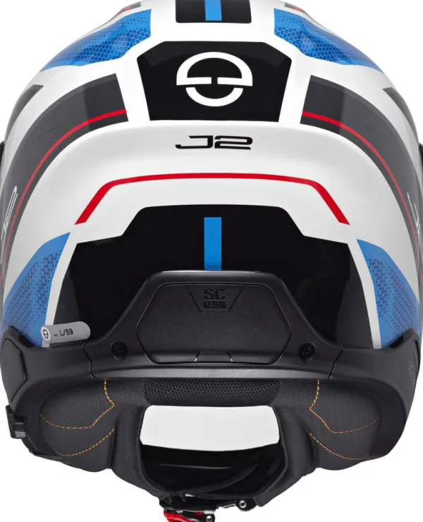 Schuberth Helmen Met Zonnevizier|Bluetooth Helmen-J2 iga White/Bue 251